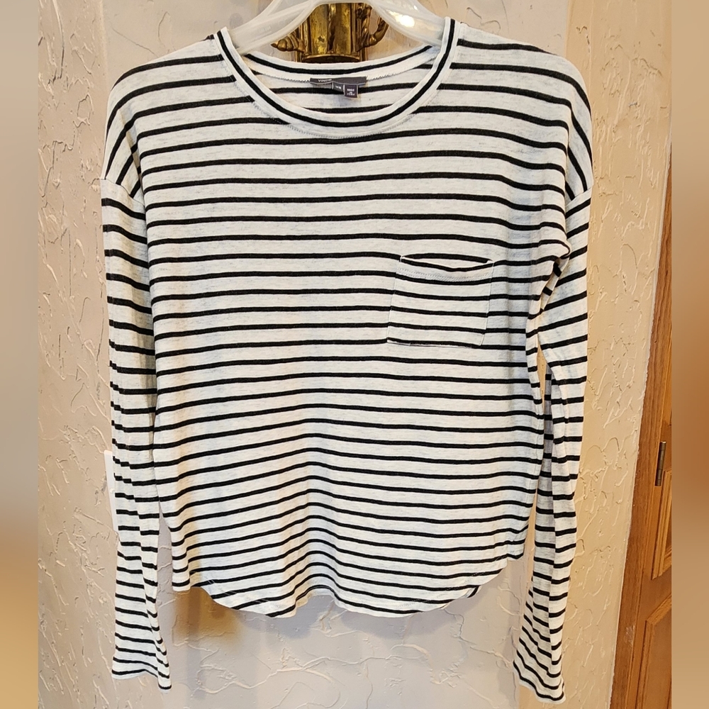 Vince Long Sleeve Striped Shirt
